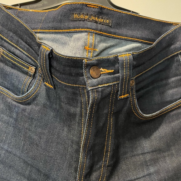 Dark Wash Nudie Jeans - Picture 2 of 2